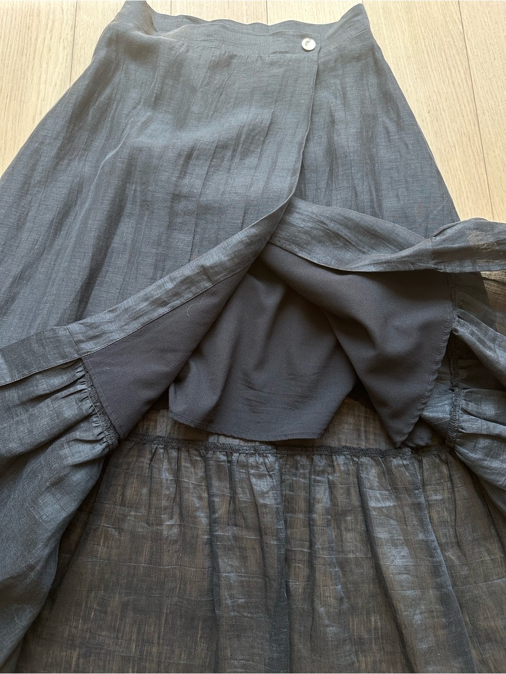 Sandro Wrapover Ruffle Skirt - Picture 10 of 16